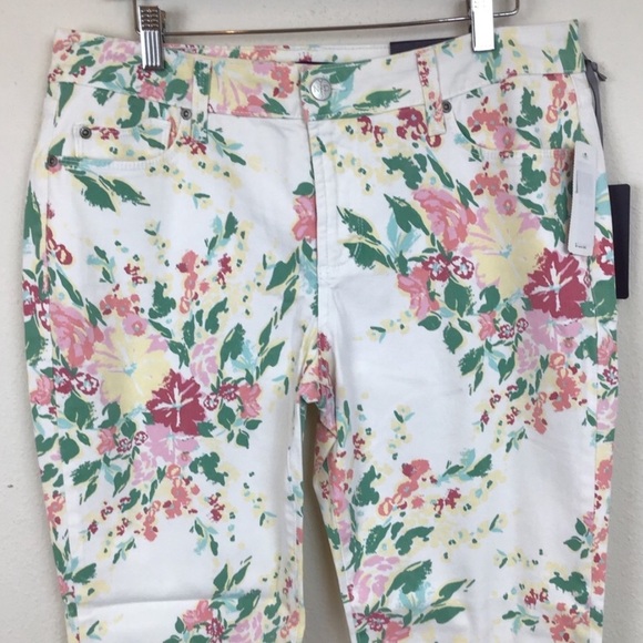 NEW NWT Not Your Daughters Jeans NYDJ Audrey Floral - Picture 6 of 8